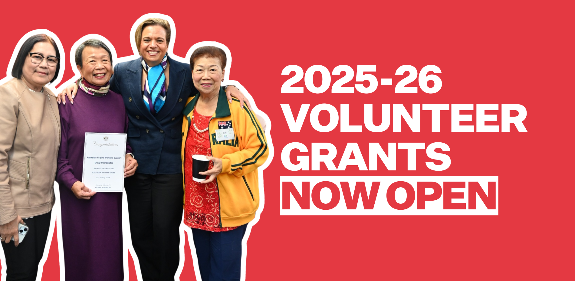 2025-26 Volunteer Grants Program – EOI Now Open Main Image